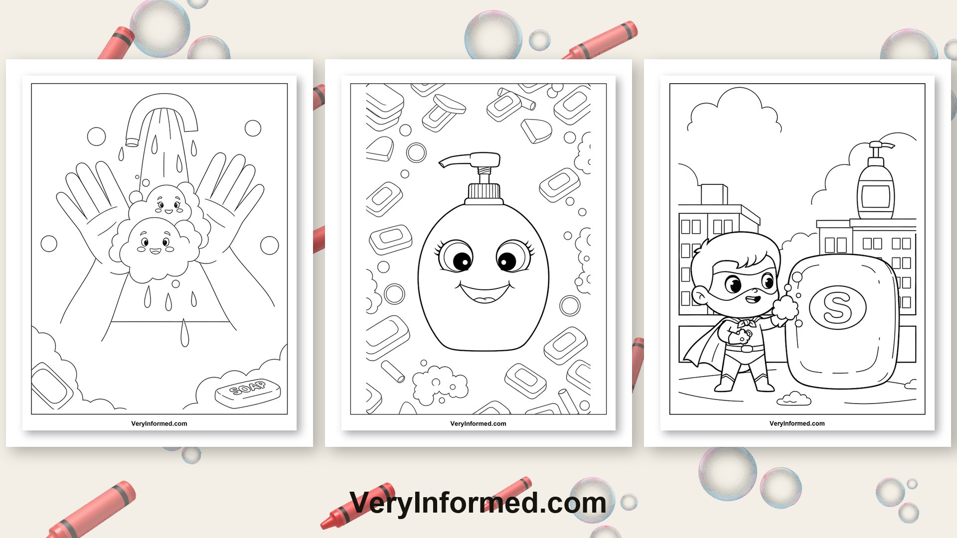 soap coloring pages printable collection